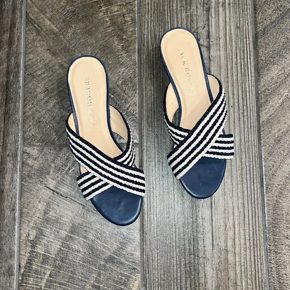 Jack Rogers crisscrossed toe 1.5” wedge sandals